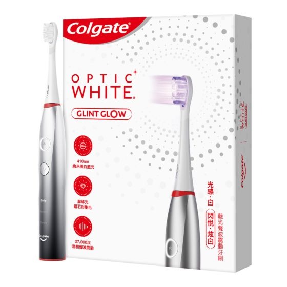 COLGATE Glint Glow Optic White Electric Toothbrush (Black)