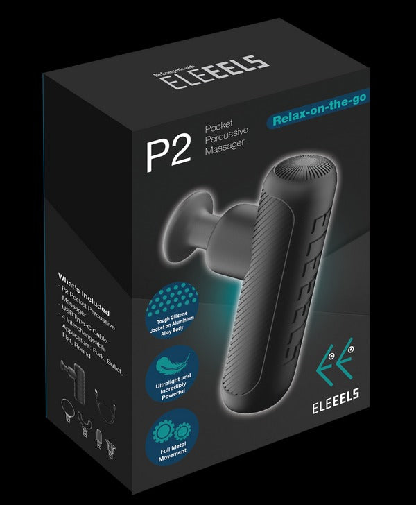 ELEEELS P2 Pocket Massage Gun (Black)