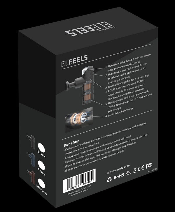 ELEEELS P2 Pocket Massage Gun (Black)