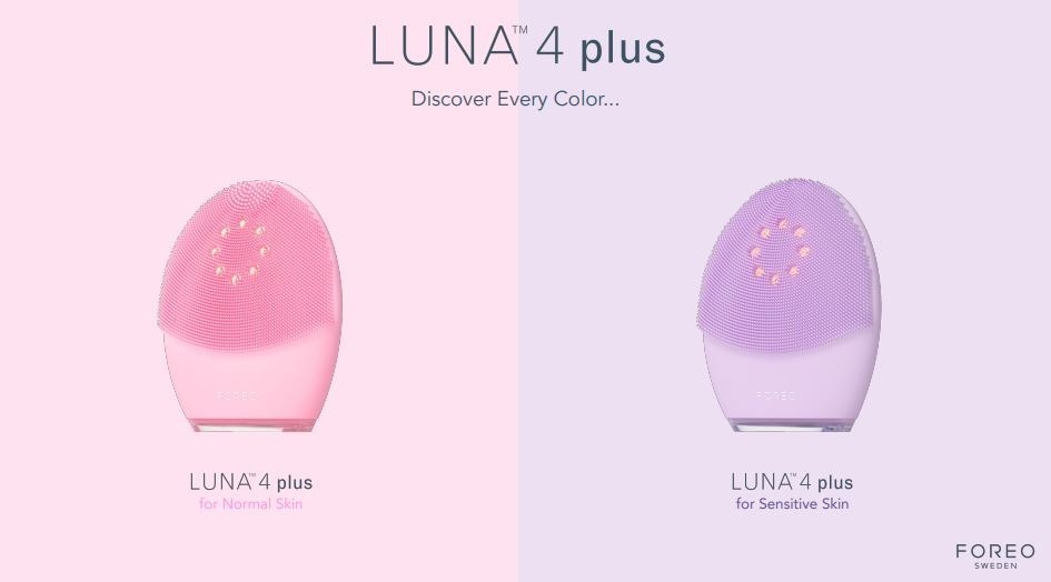 FOREO LUNA 4 Plus Facial Cleansing Device (Normal Skin) (Pink) - BRAND